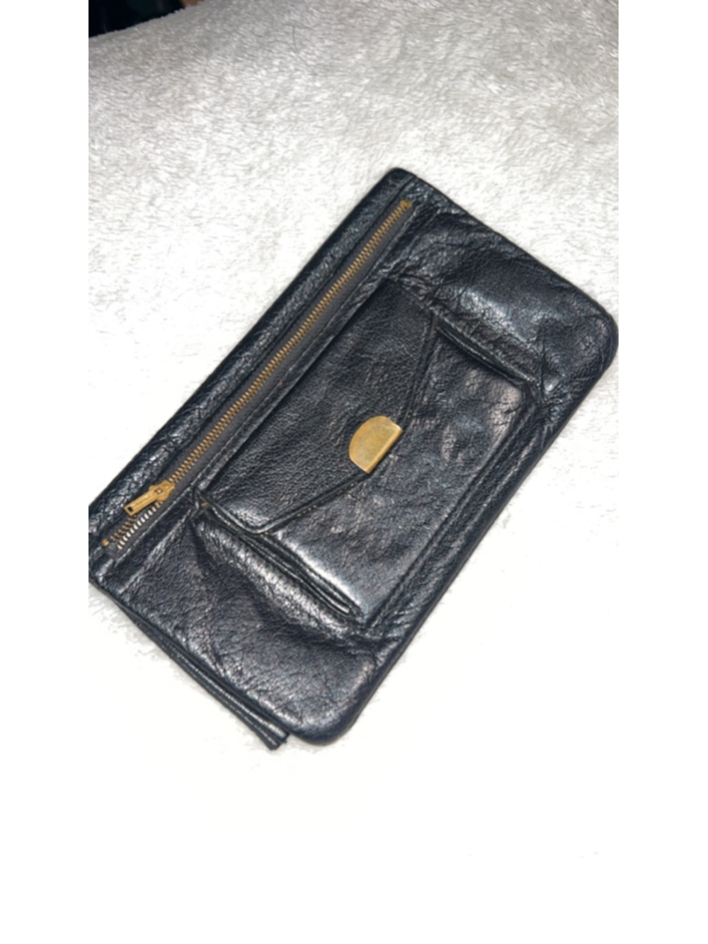 Women's Kressline Black Gold Wallet grab bab